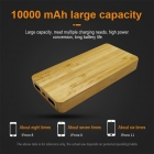 2020 newest 10000mAh Bamboo Wireless Power Bank LWS-2013